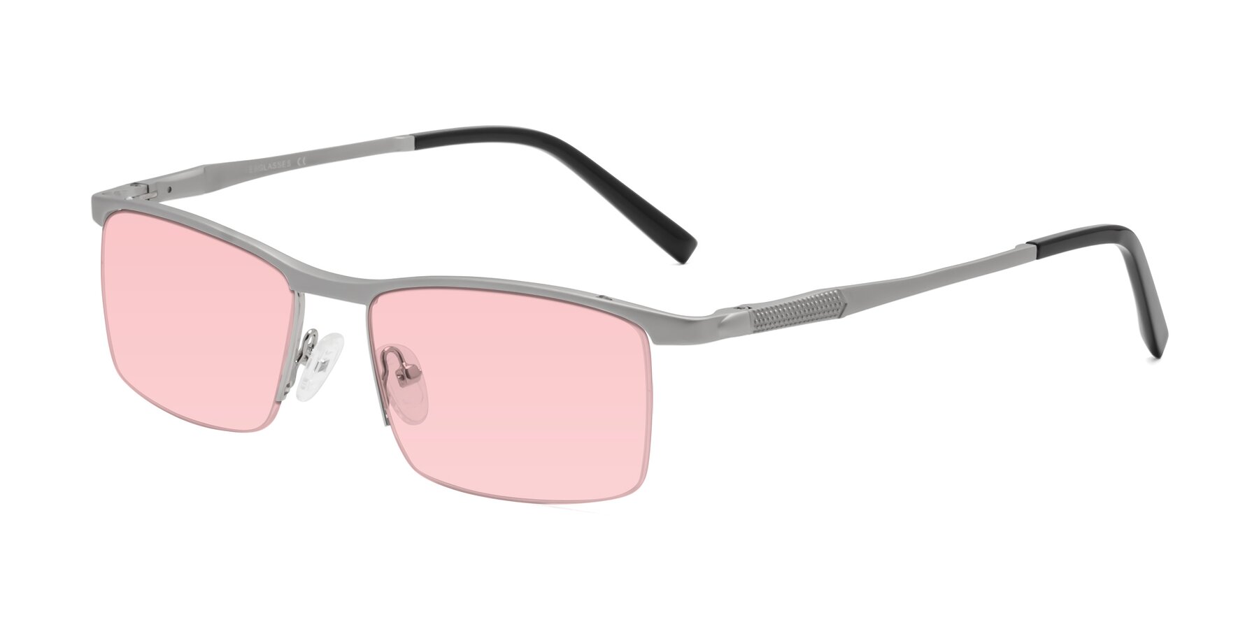 Angle of CX6303 in Silver with Light Garnet Tinted Lenses