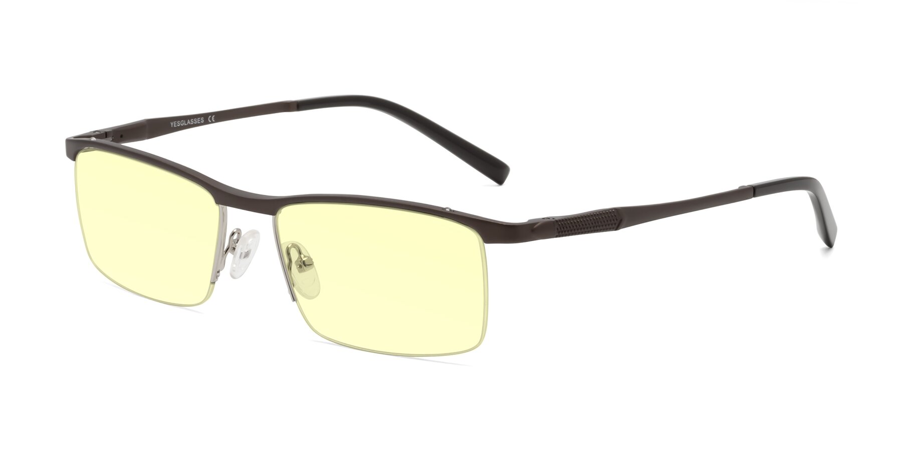 Angle of CX6303 in Coffee with Light Yellow Tinted Lenses