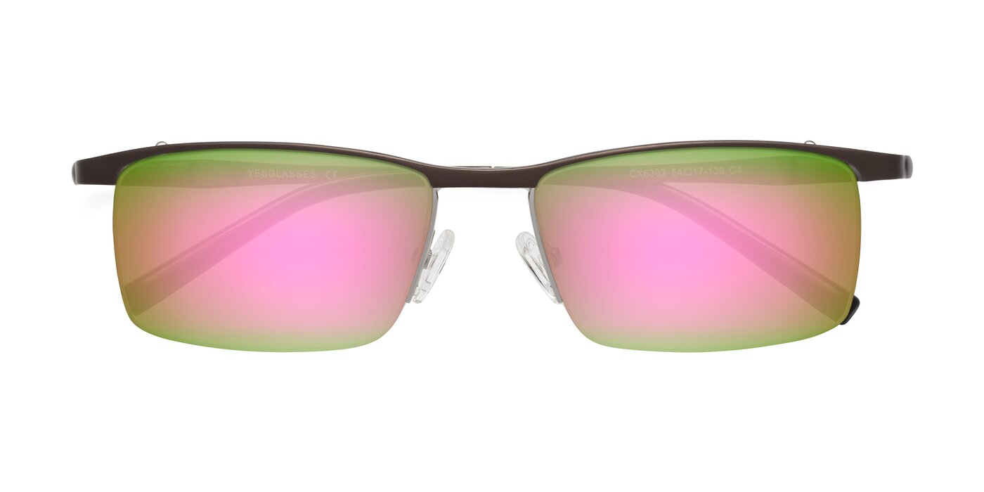 CX6303 - Coffee Flash Mirrored Sunglasses