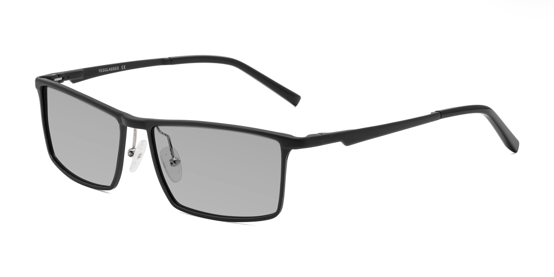 Angle of CX6330 in Black with Light Gray Tinted Lenses