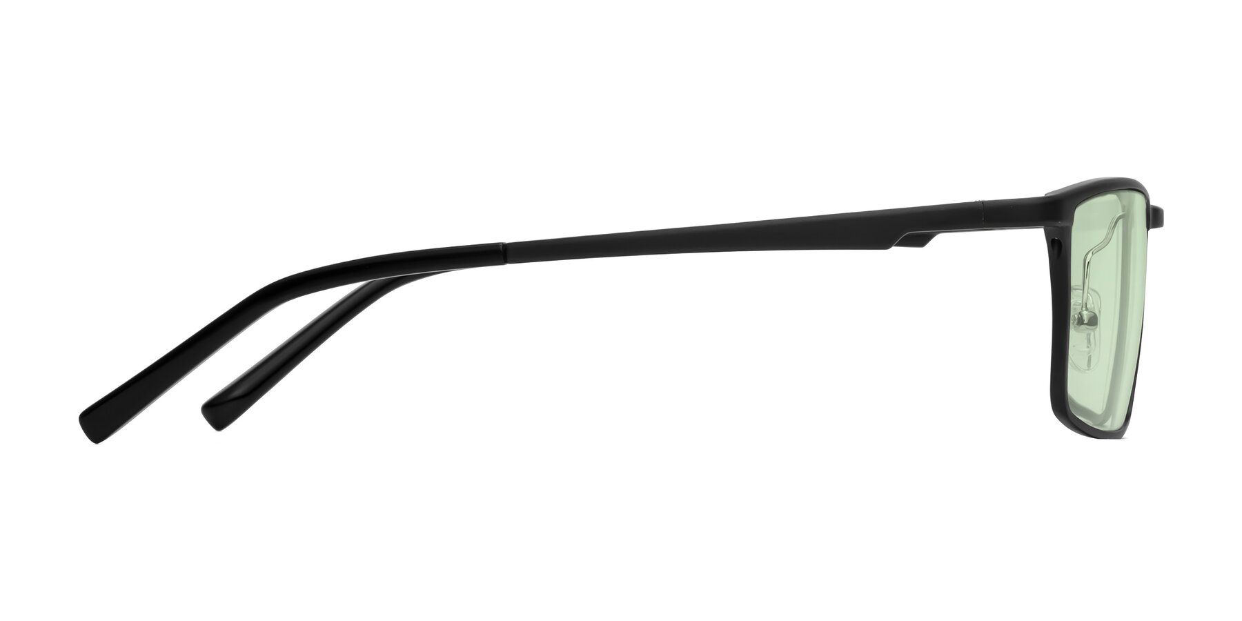 Side of CX6330 in Black with Light Green Tinted Lenses