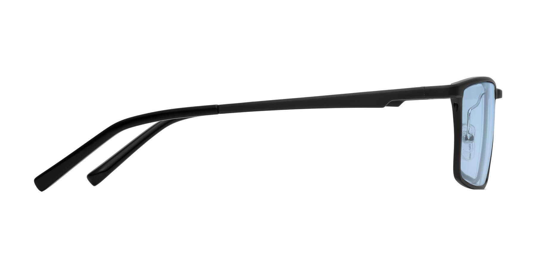 Side of CX6330 in Black with Light Blue Tinted Lenses