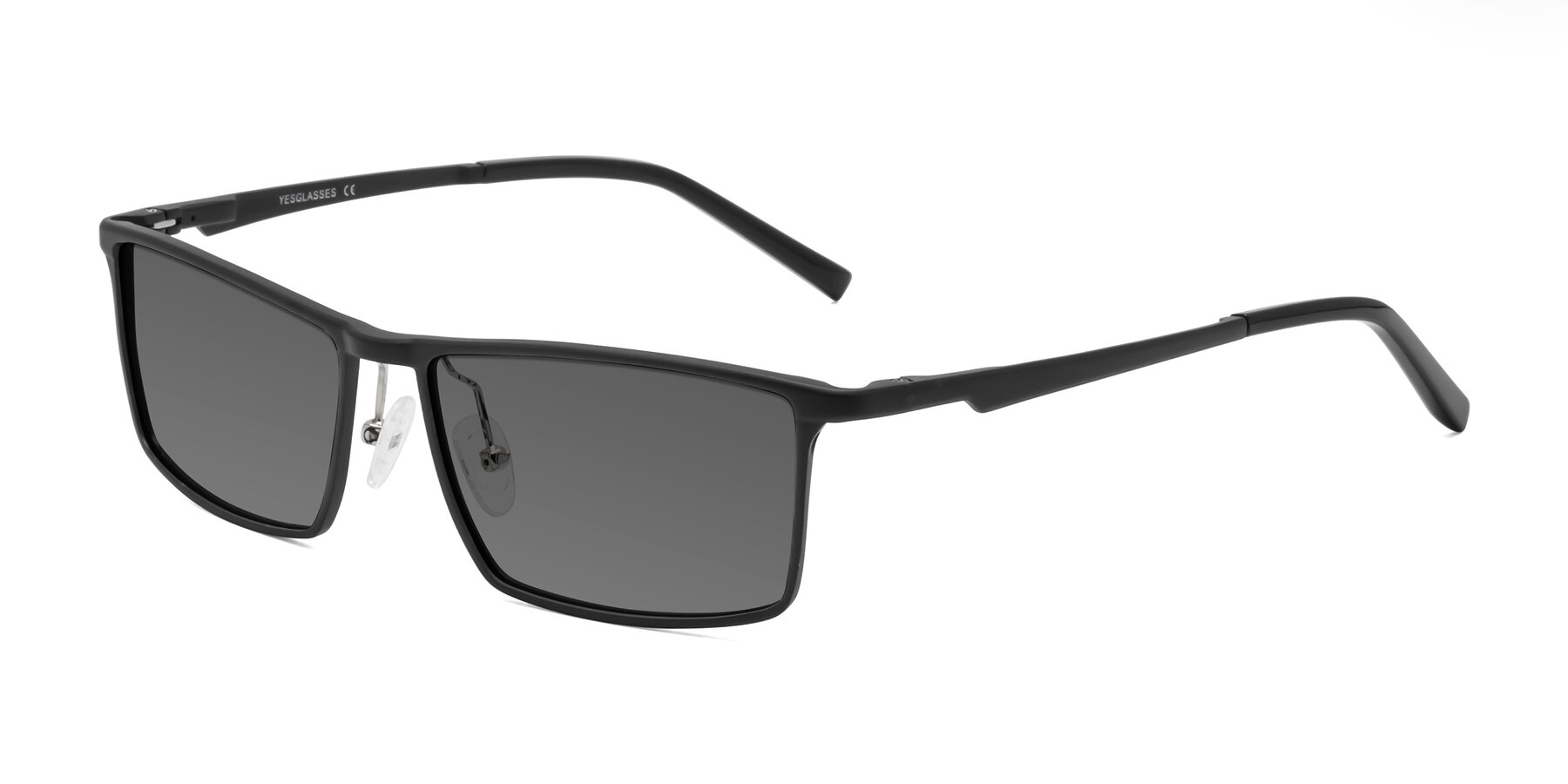 Angle of CX6330 in Black with Medium Gray Tinted Lenses