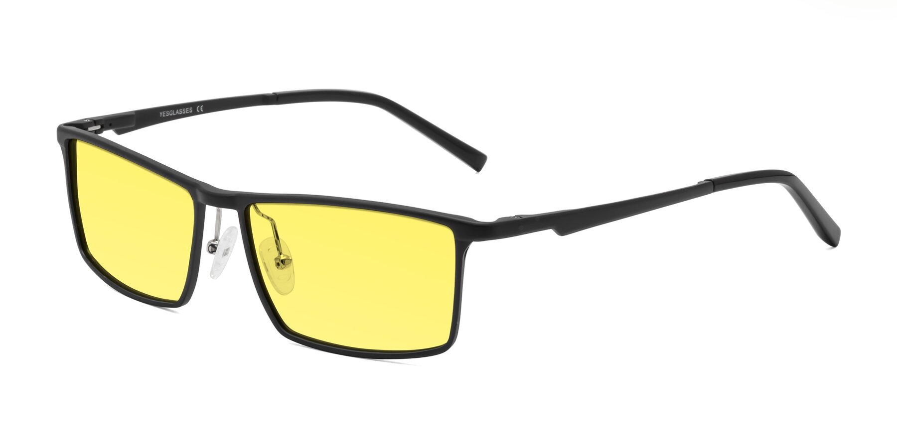Angle of CX6330 in Black with Medium Yellow Tinted Lenses