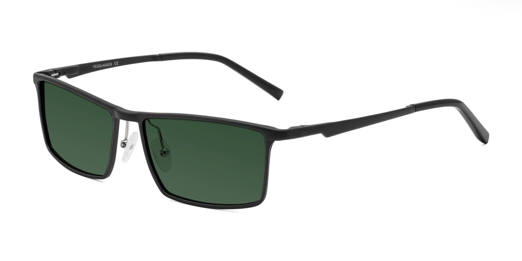 Angle of CX6330 in Black with Green Tinted Lenses