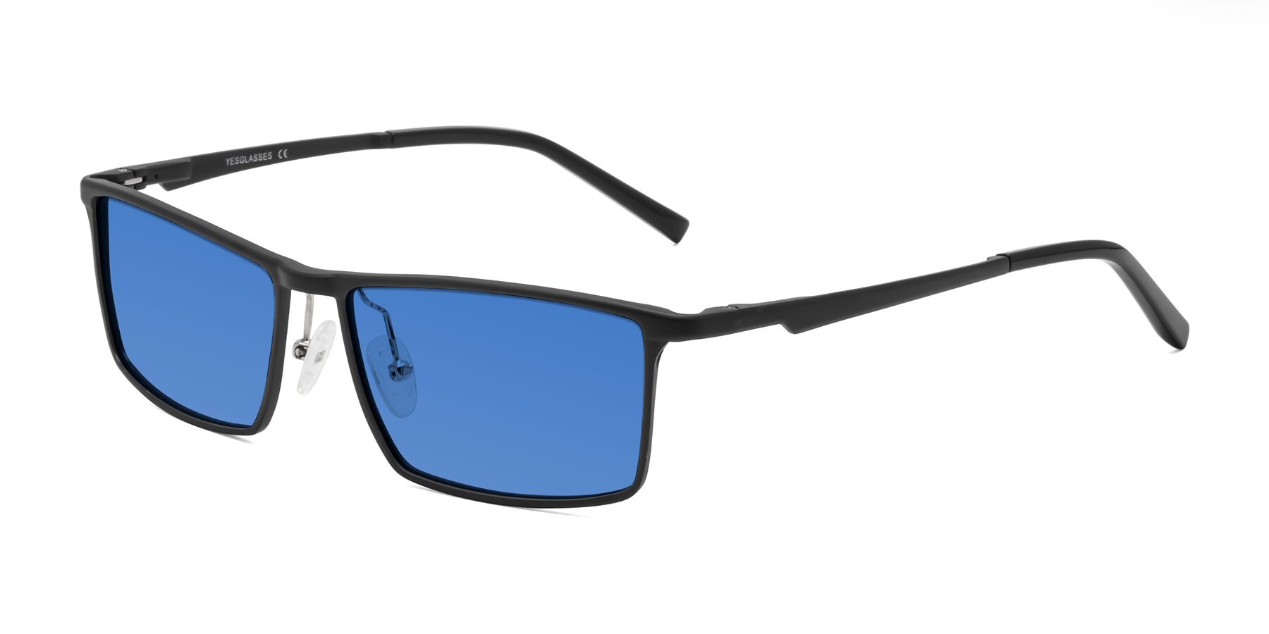 Angle of CX6330 in Black with Blue Tinted Lenses