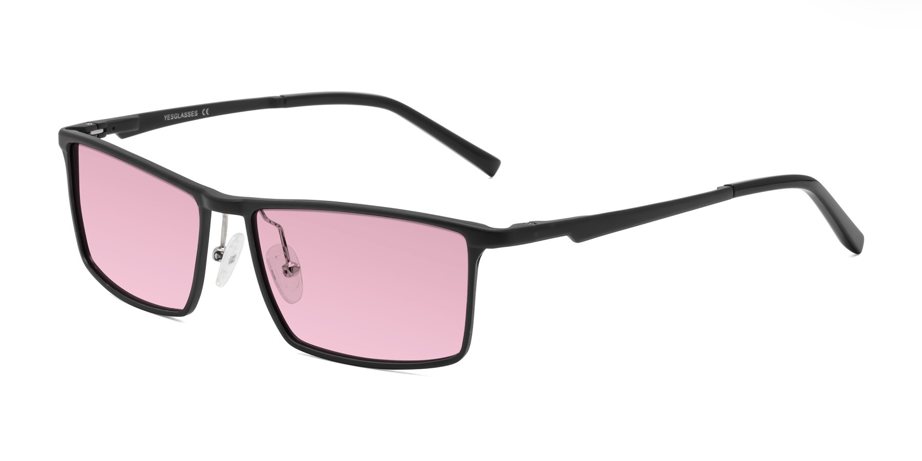 Angle of CX6330 in Black with Light Wine Tinted Lenses