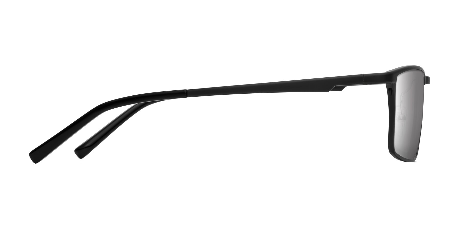 Side of CX6330 in Black with Silver Mirrored Lenses