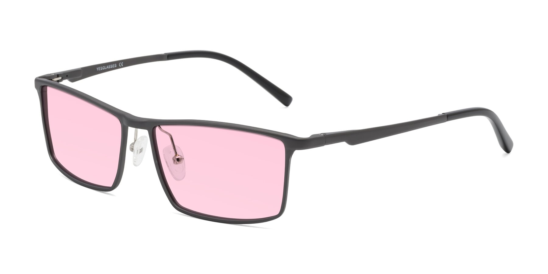 Angle of CX6330 in Gunmetal with Light Pink Tinted Lenses