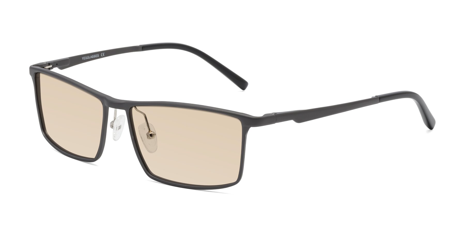 Angle of CX6330 in Gunmetal with Light Brown Tinted Lenses