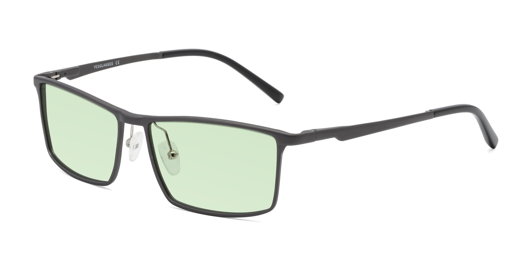 Angle of CX6330 in Gunmetal with Light Green Tinted Lenses