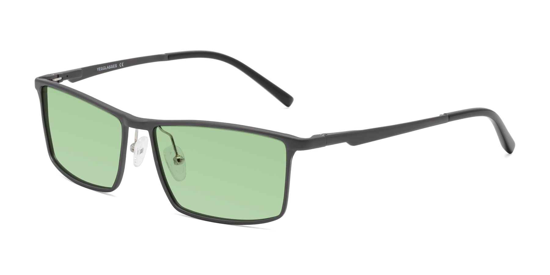 Angle of CX6330 in Gunmetal with Medium Green Tinted Lenses