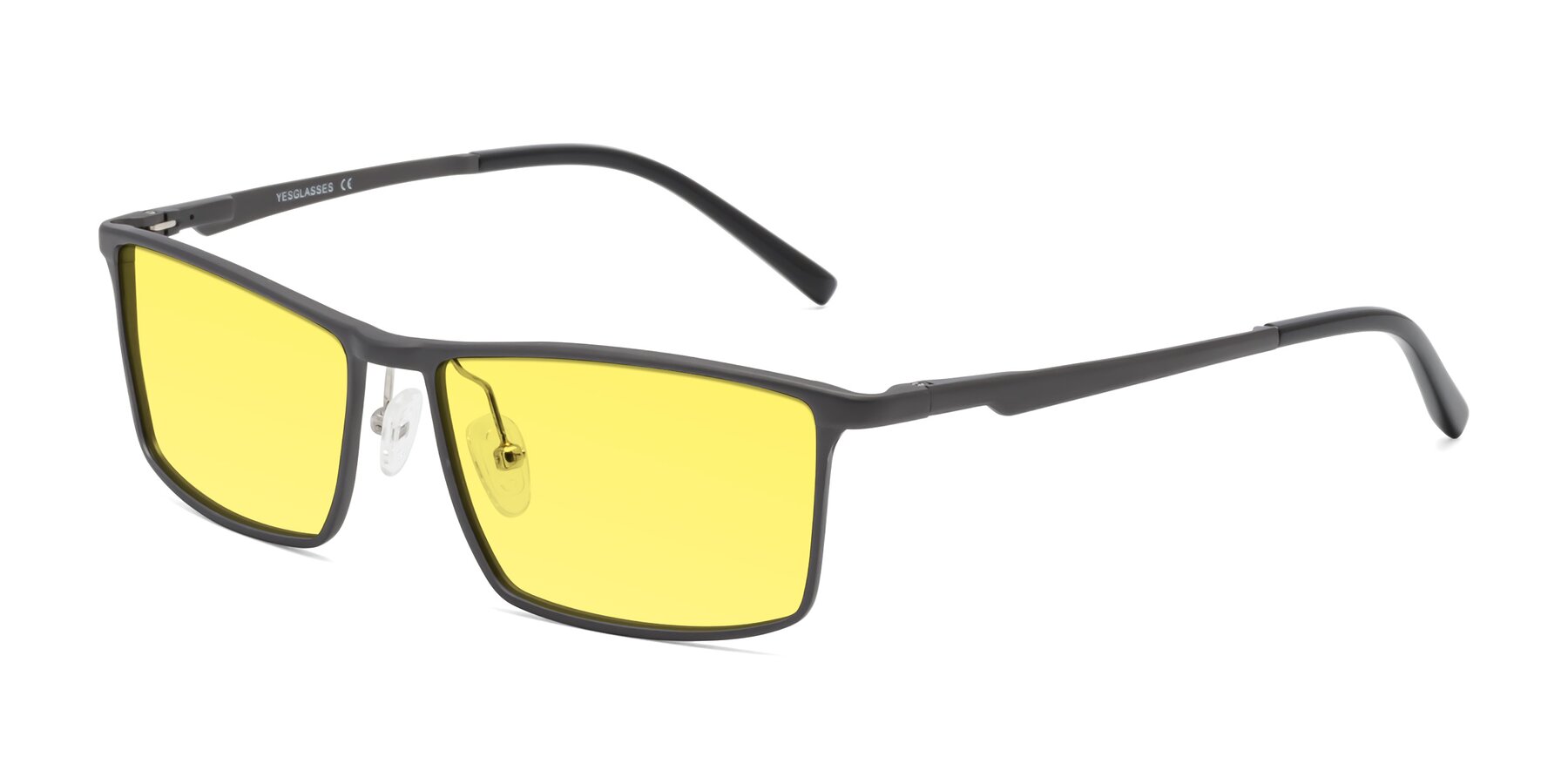 Angle of CX6330 in Gunmetal with Medium Yellow Tinted Lenses