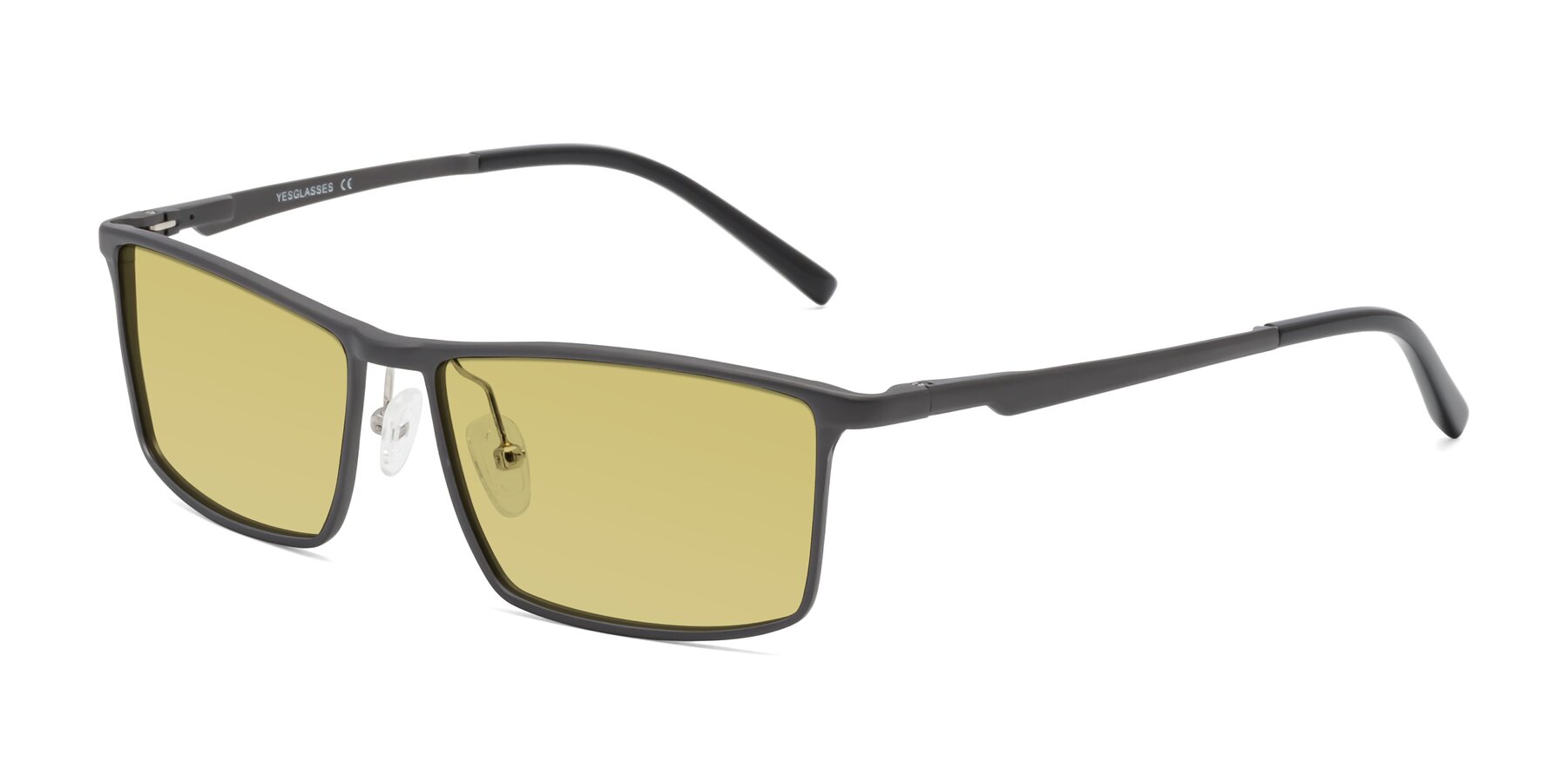 Angle of CX6330 in Gunmetal with Medium Champagne Tinted Lenses