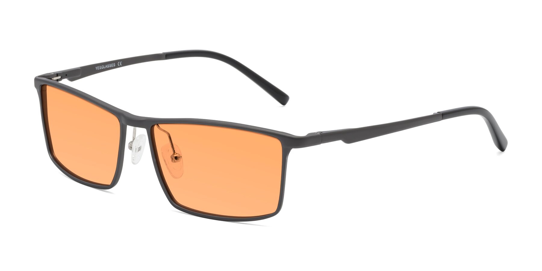 Angle of CX6330 in Gunmetal with Medium Orange Tinted Lenses