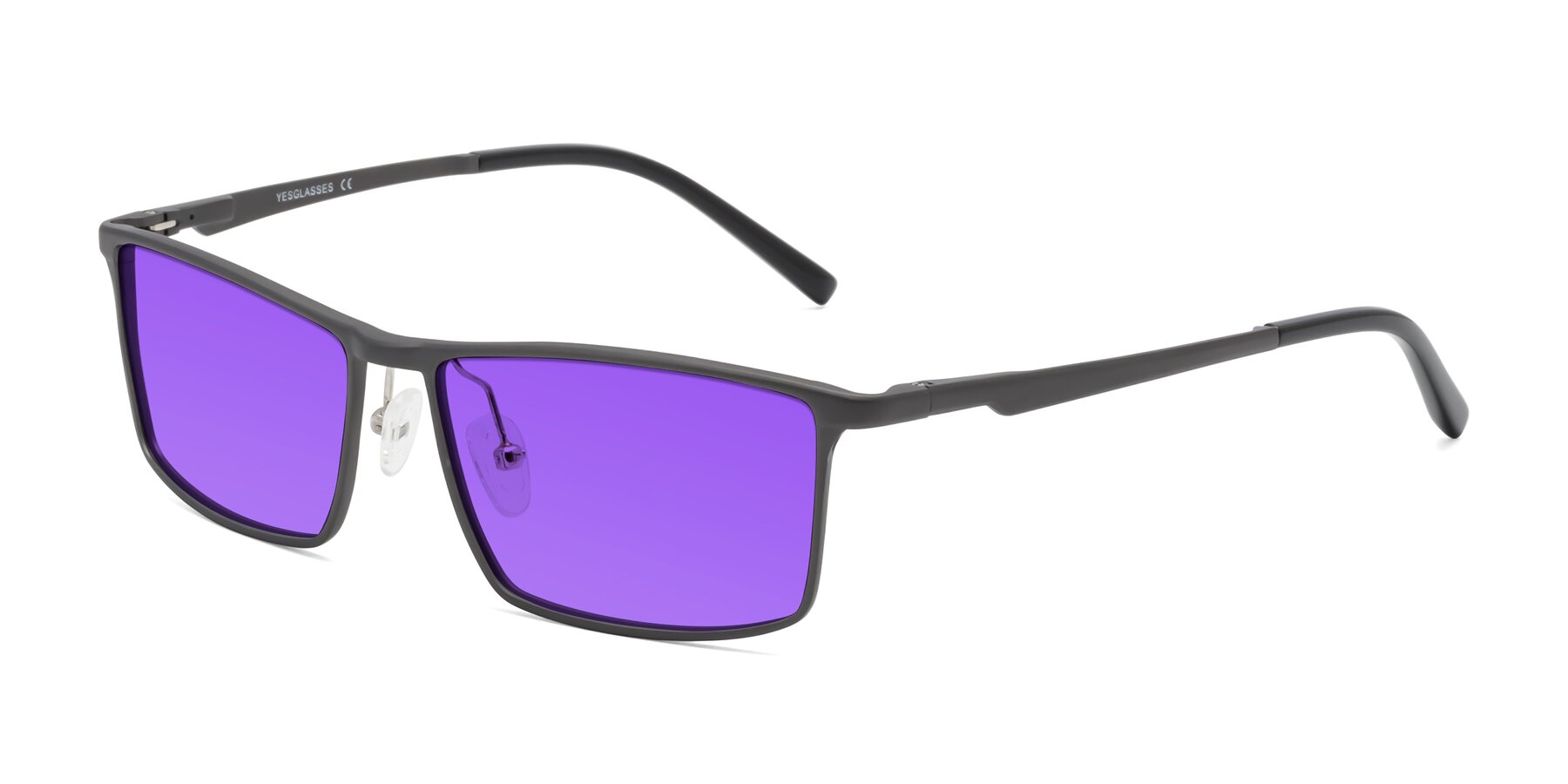 Angle of CX6330 in Gunmetal with Purple Tinted Lenses