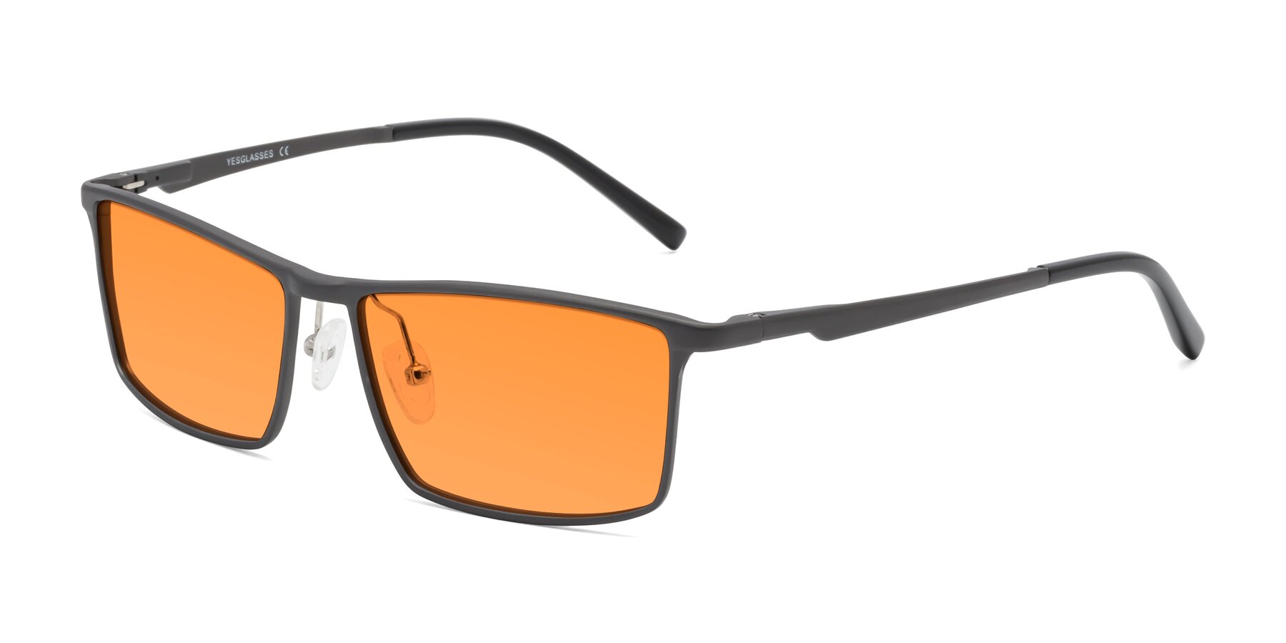 Angle of CX6330 in Gunmetal with Orange Tinted Lenses