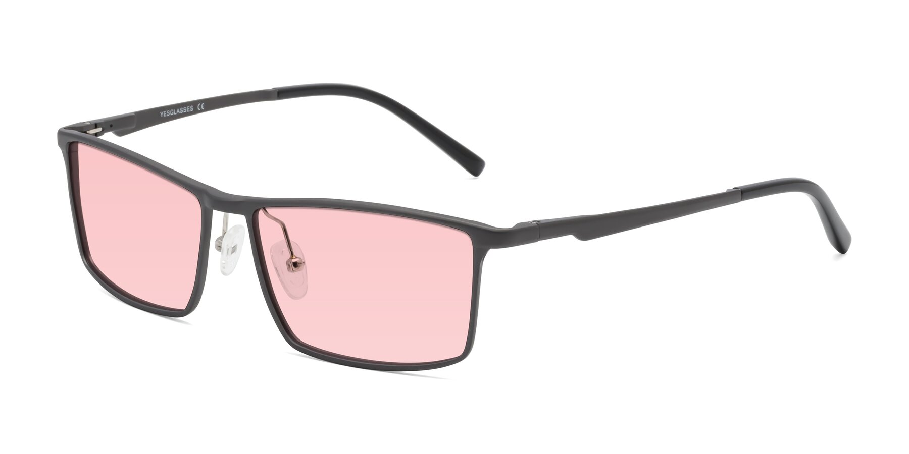 Angle of CX6330 in Gunmetal with Light Garnet Tinted Lenses
