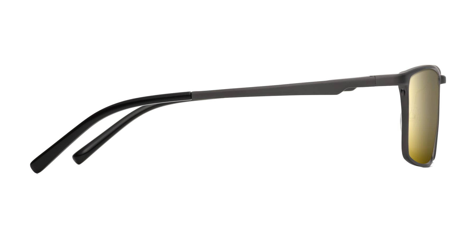 Side of CX6330 in Gunmetal with Gold Mirrored Lenses