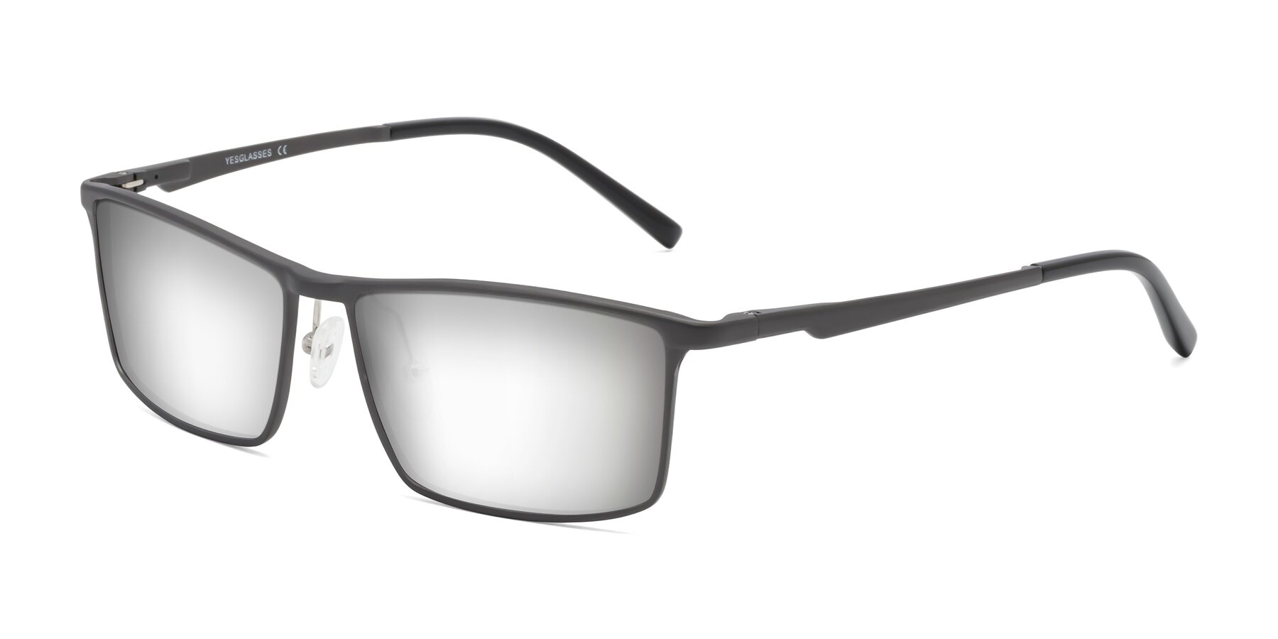 Angle of CX6330 in Gunmetal with Silver Mirrored Lenses