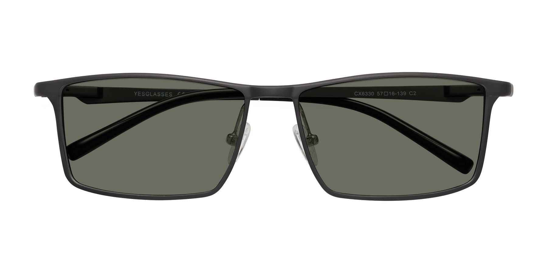 Folded Front of CX6330 in Gunmetal with Gray Polarized Lenses
