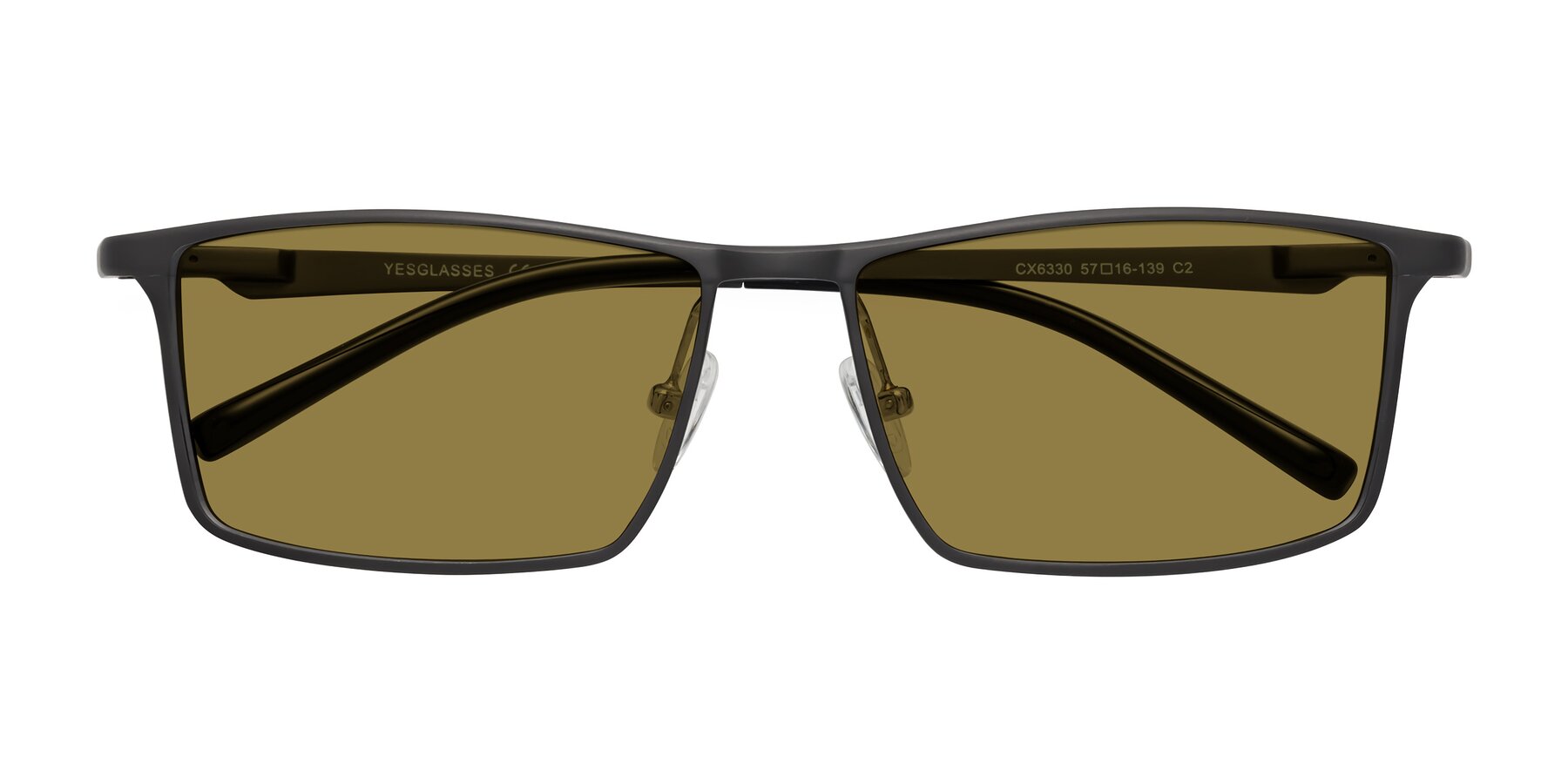 Folded Front of CX6330 in Gunmetal with Brown Polarized Lenses