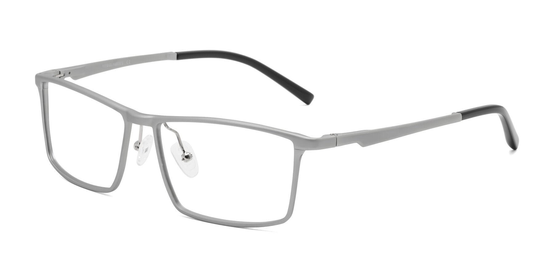 Angle of CX6330 in Silver with Clear Reading Eyeglass Lenses