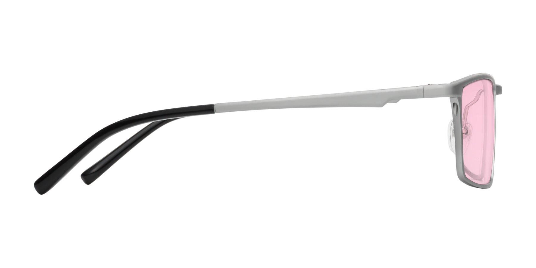 Side of CX6330 in Silver with Light Pink Tinted Lenses