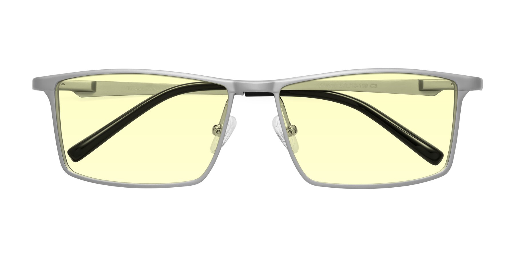 Folded Front of CX6330 in Silver with Light Yellow Tinted Lenses