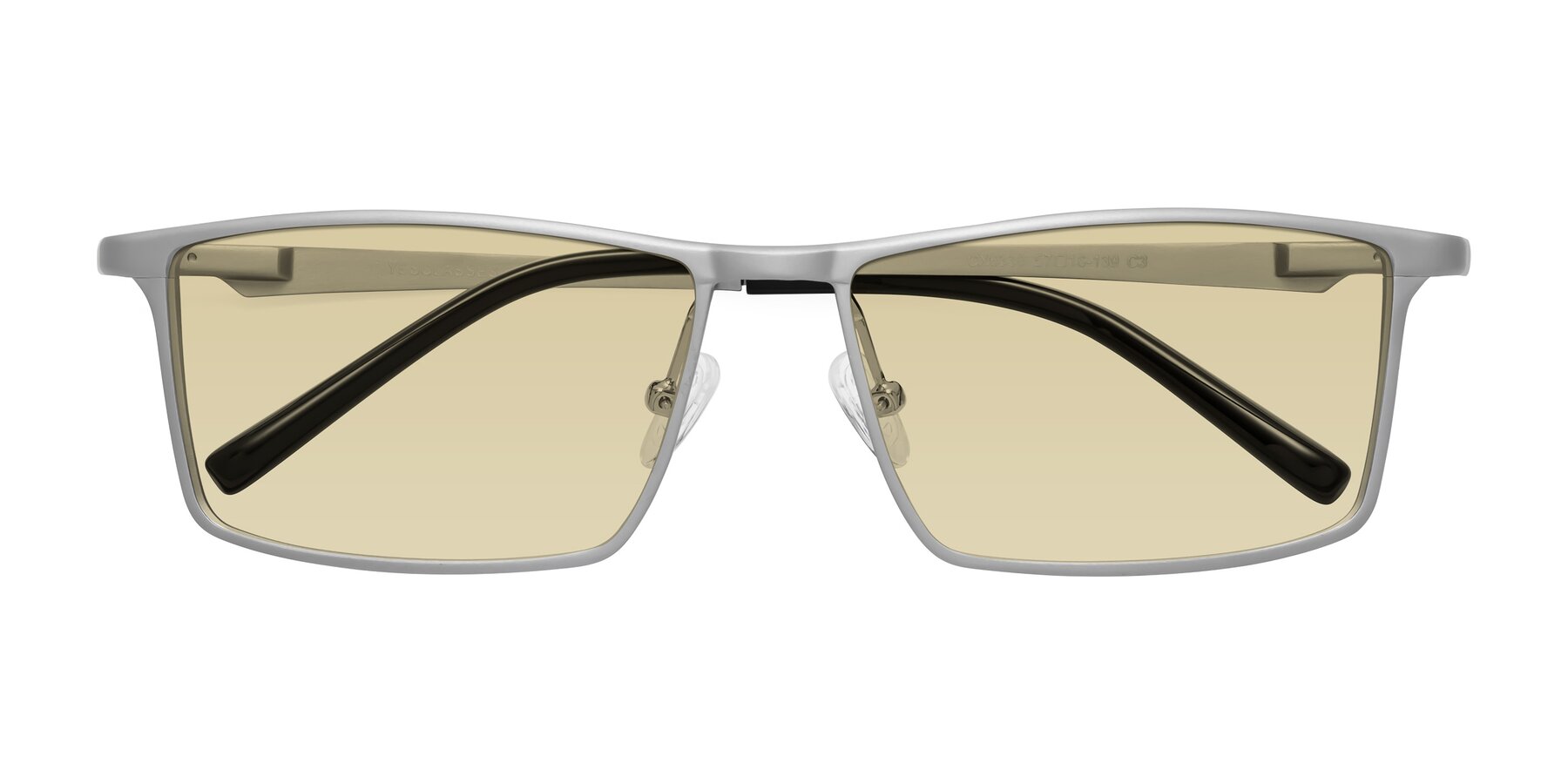 Folded Front of CX6330 in Silver with Light Champagne Tinted Lenses