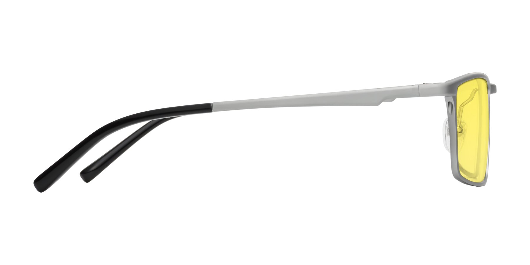 Side of CX6330 in Silver with Medium Yellow Tinted Lenses