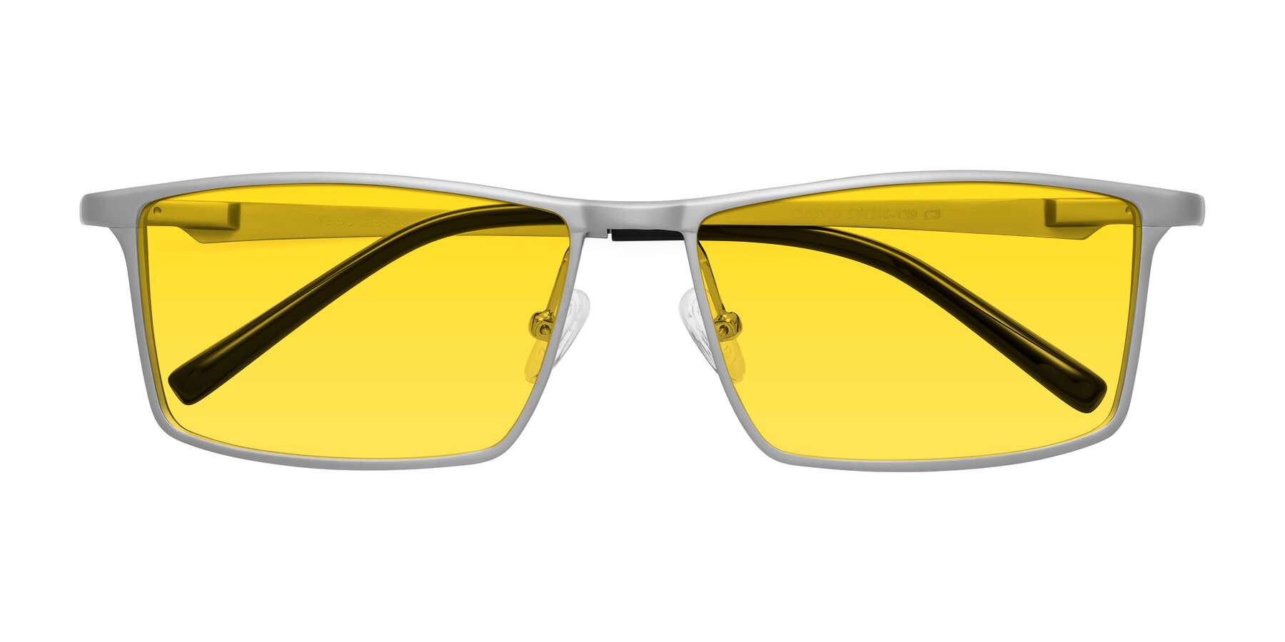 Folded Front of CX6330 in Silver with Yellow Tinted Lenses