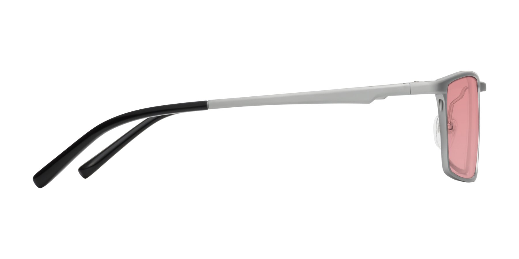 Side of CX6330 in Silver with Medium Garnet Tinted Lenses