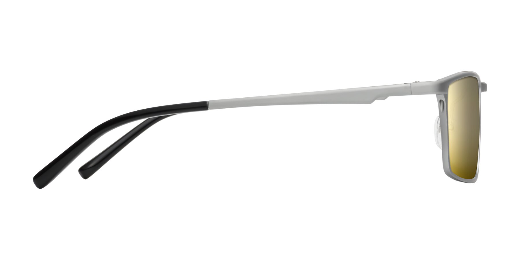 Side of CX6330 in Silver with Gold Mirrored Lenses