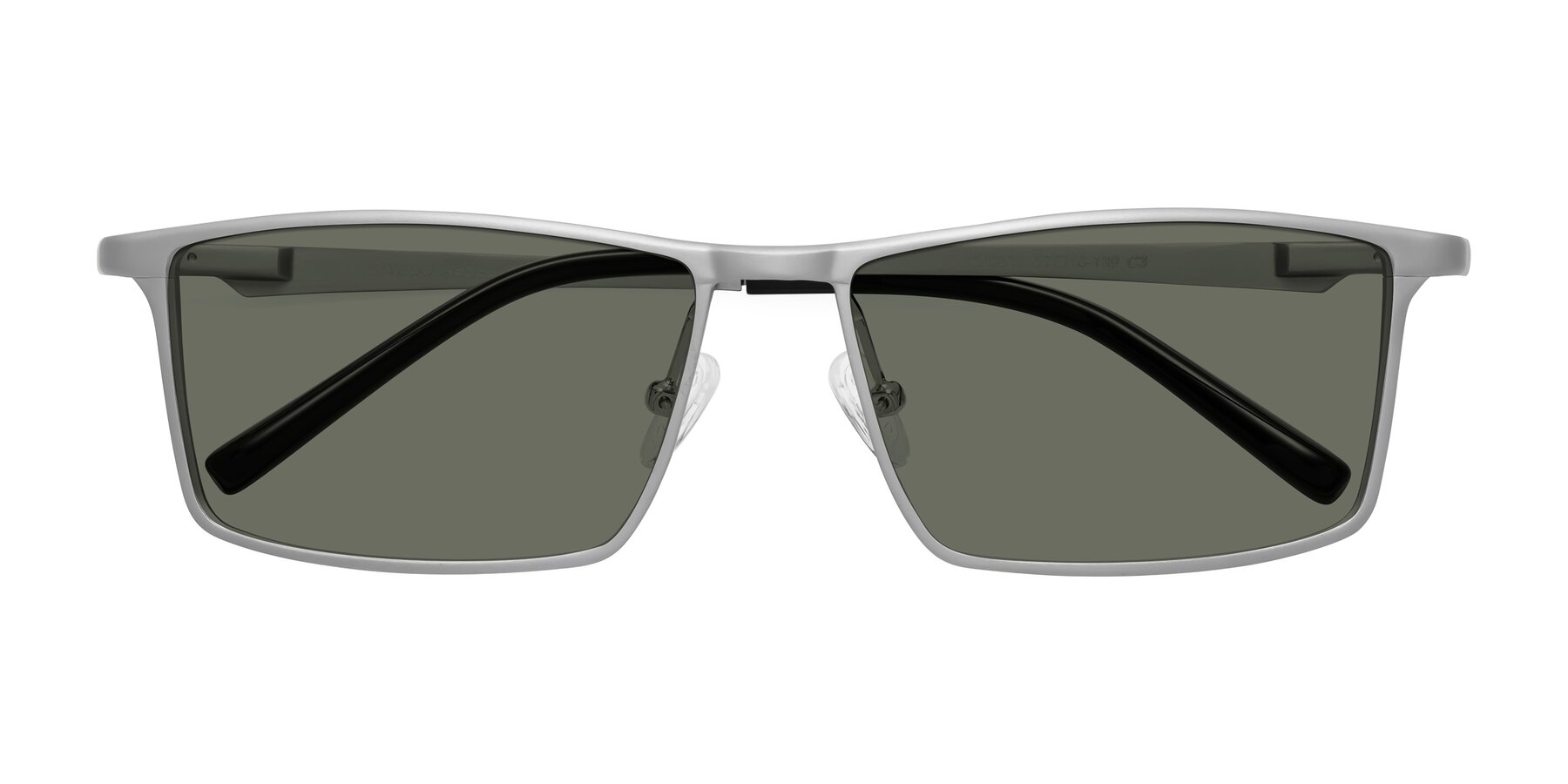 Folded Front of CX6330 in Silver with Gray Polarized Lenses