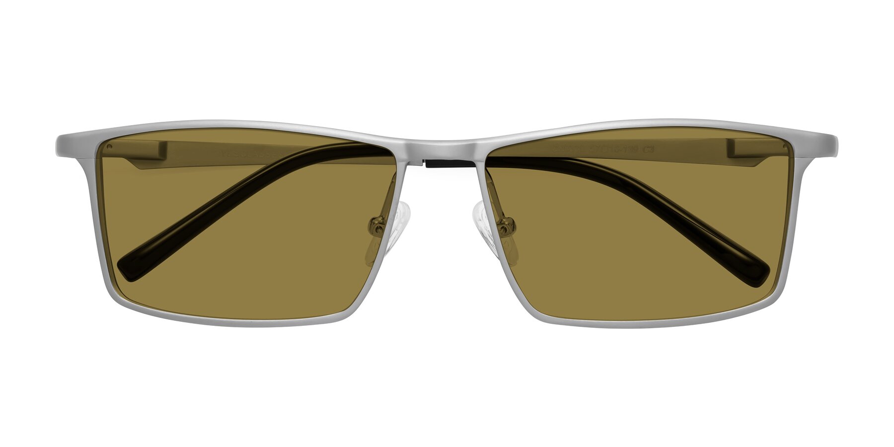 Folded Front of CX6330 in Silver with Brown Polarized Lenses
