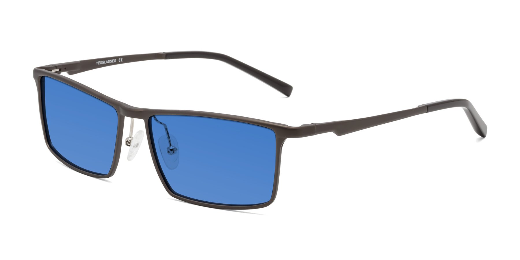 Angle of CX6330 in Coffee with Blue Tinted Lenses