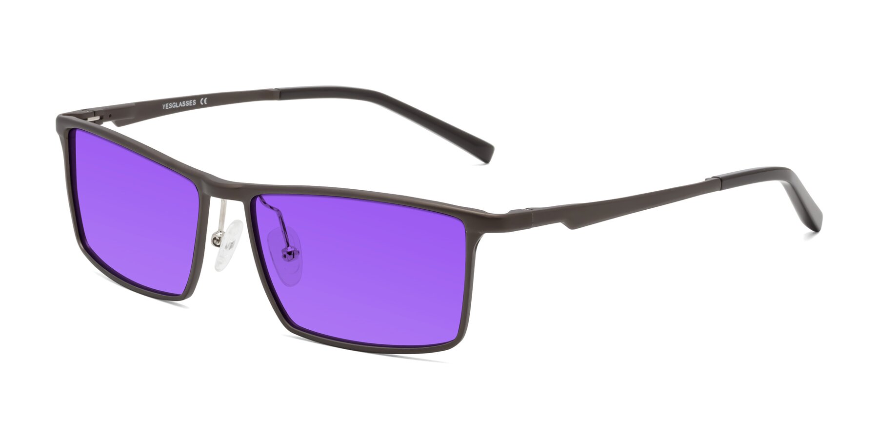 Angle of CX6330 in Coffee with Purple Tinted Lenses