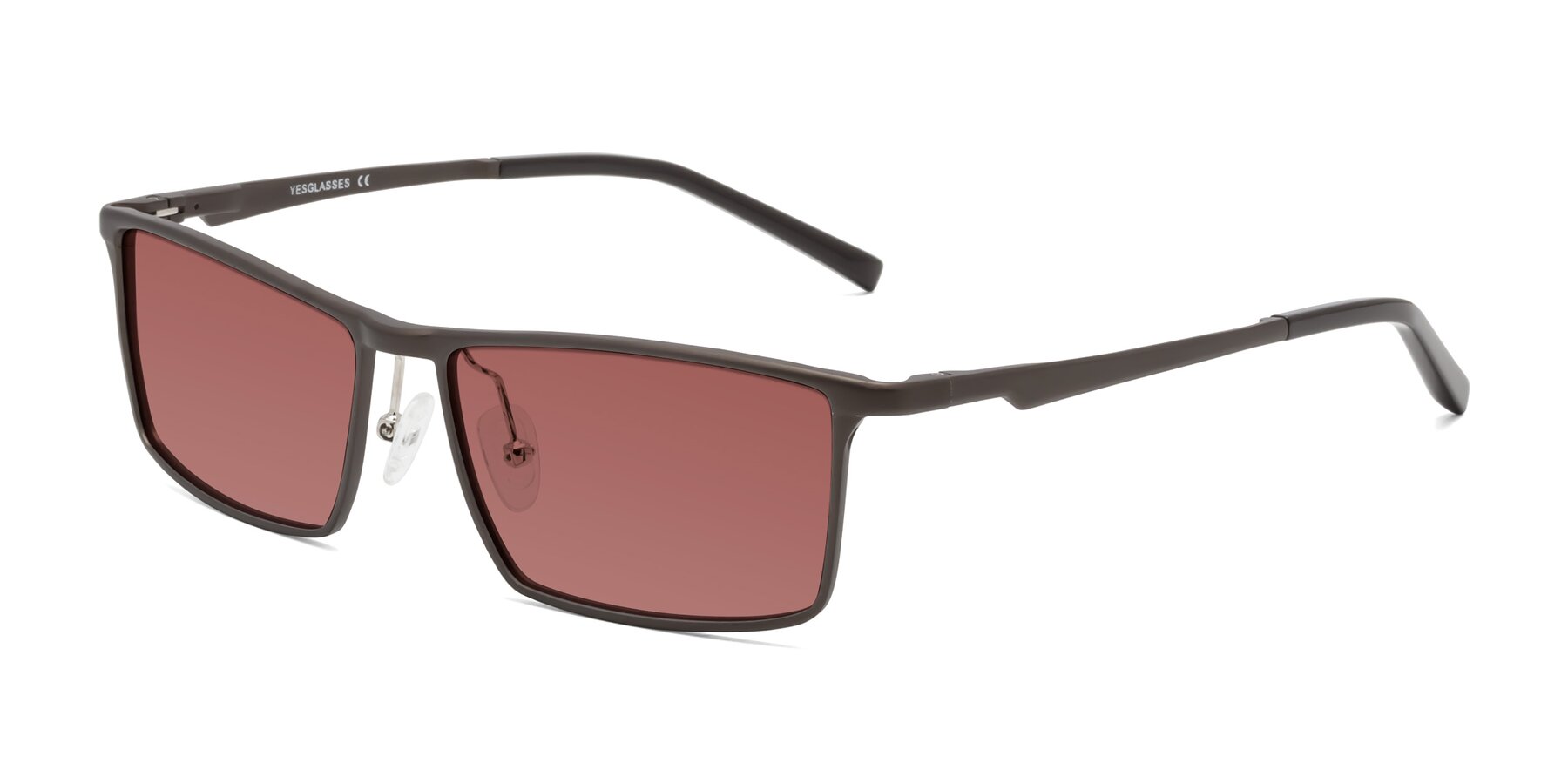 Angle of CX6330 in Coffee with Garnet Tinted Lenses