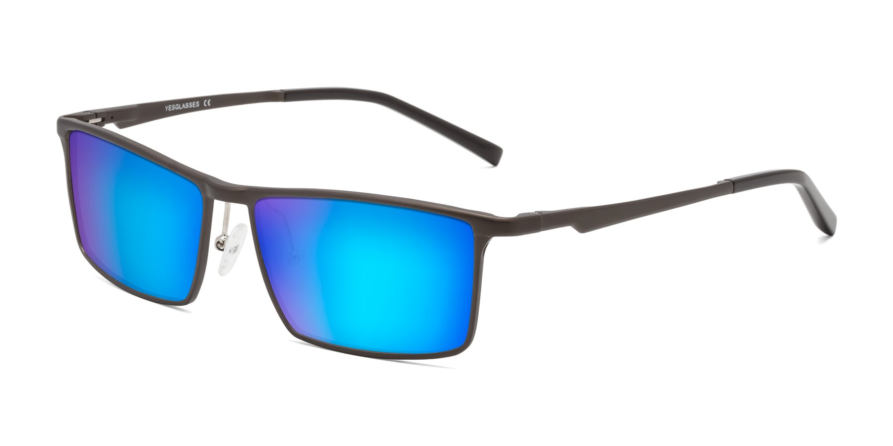 Angle of CX6330 in Coffee with Blue Mirrored Lenses