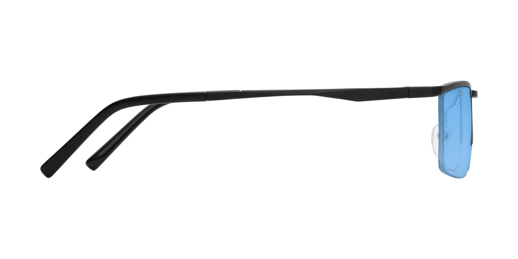 Side of XL9005 in Black with Medium Blue Tinted Lenses