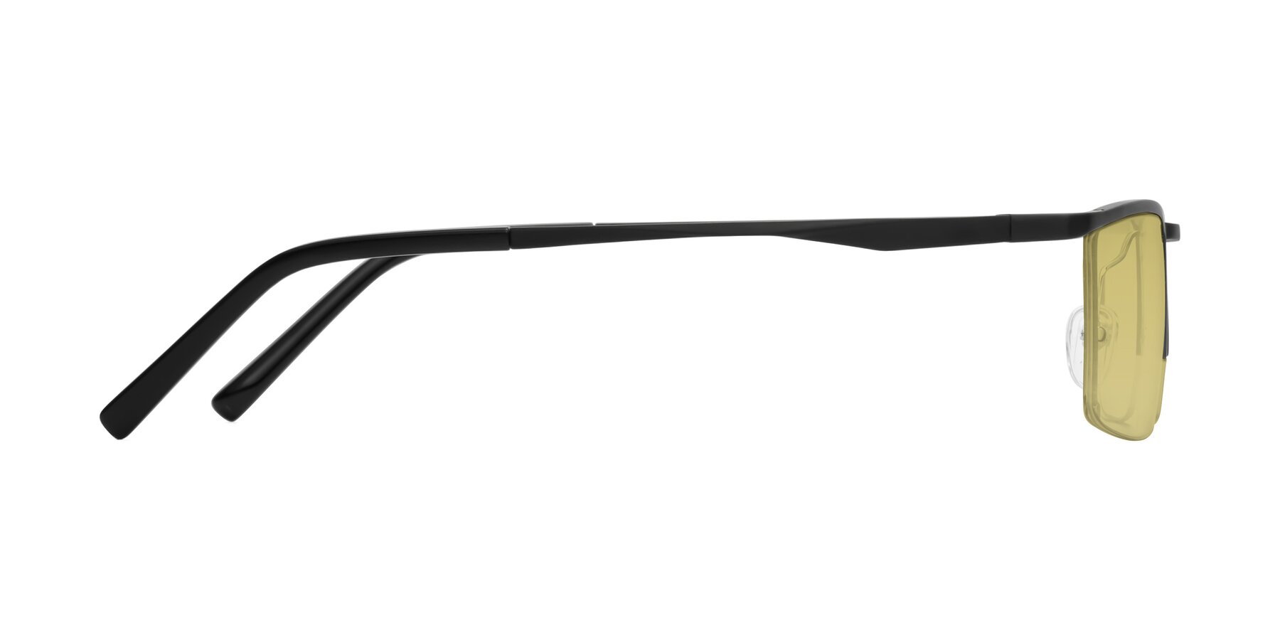 Side of XL9005 in Black with Medium Champagne Tinted Lenses