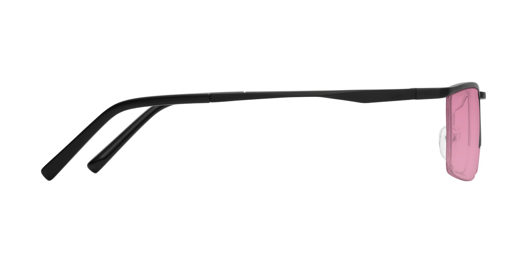 Side of XL9005 in Black with Medium Wine Tinted Lenses