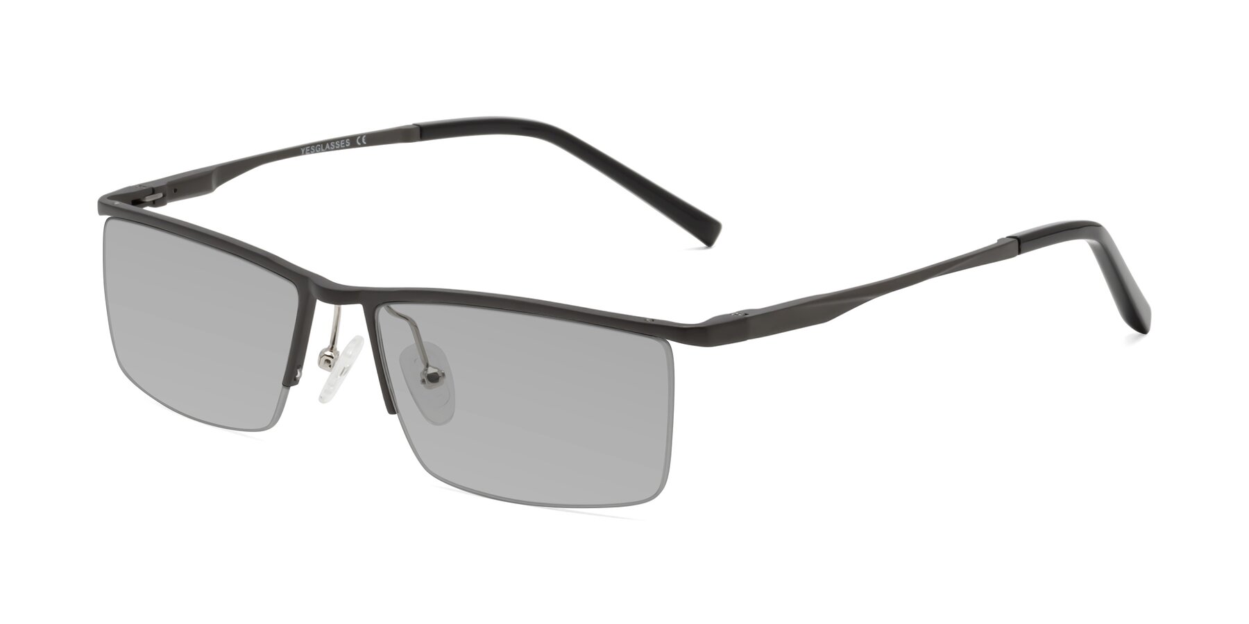 Angle of XL9005 in Gunmetal with Light Gray Tinted Lenses