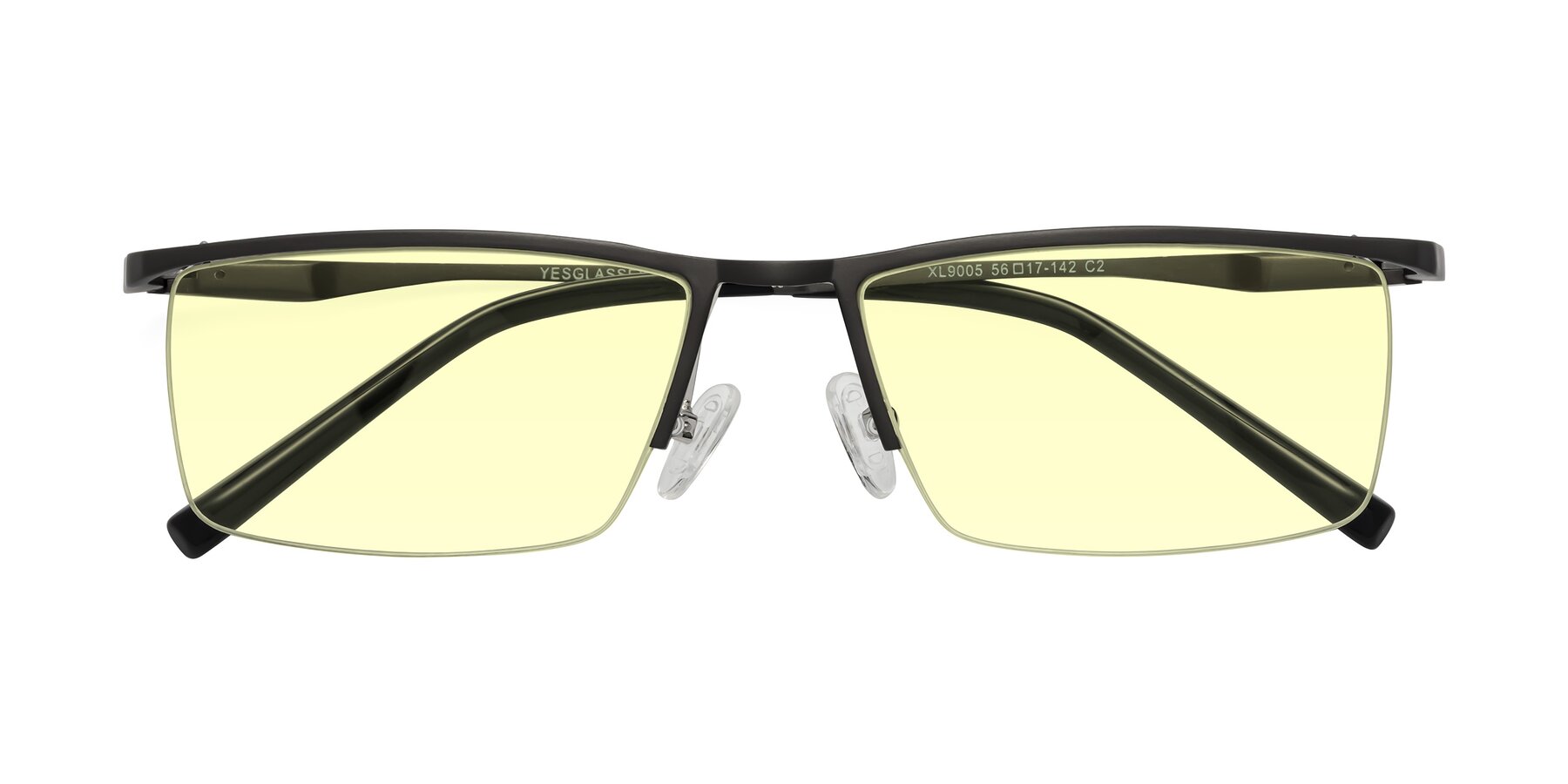 Folded Front of XL9005 in Gunmetal with Light Yellow Tinted Lenses
