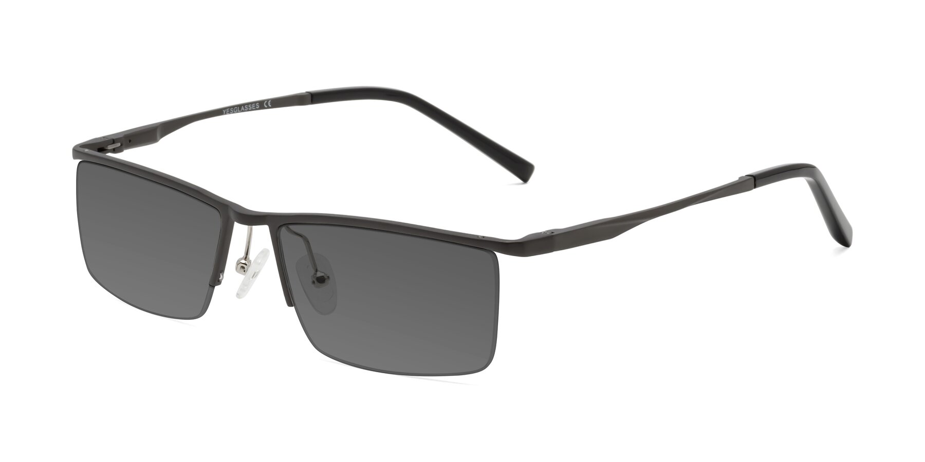 Angle of XL9005 in Gunmetal with Medium Gray Tinted Lenses