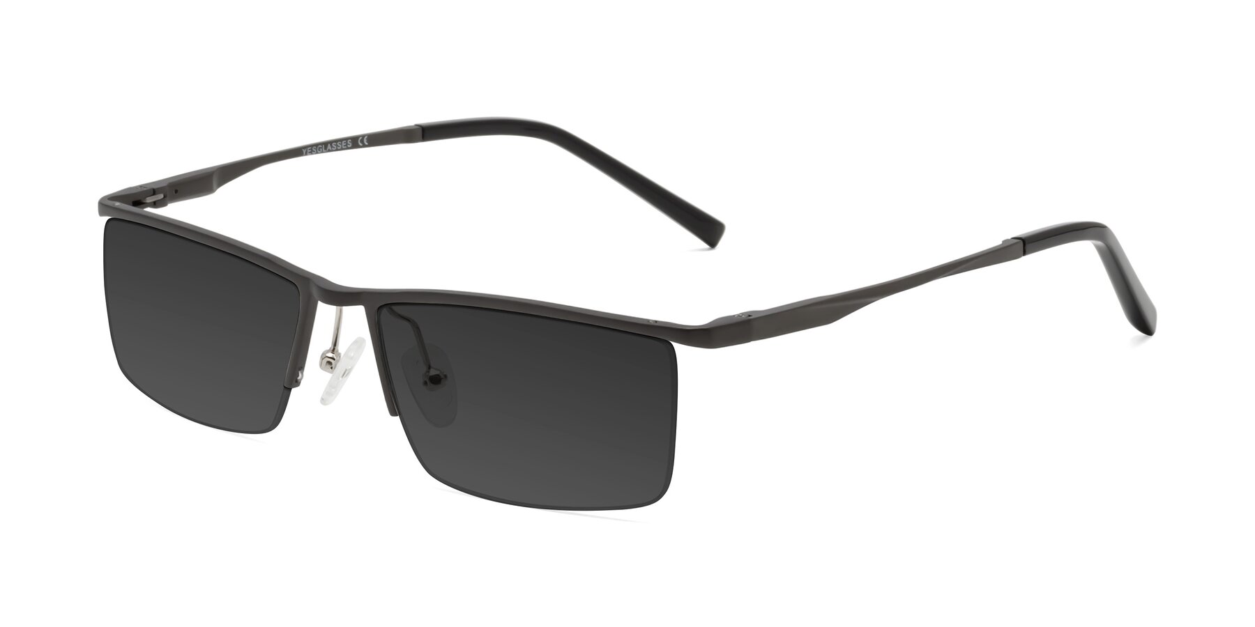 Angle of XL9005 in Gunmetal with Gray Tinted Lenses