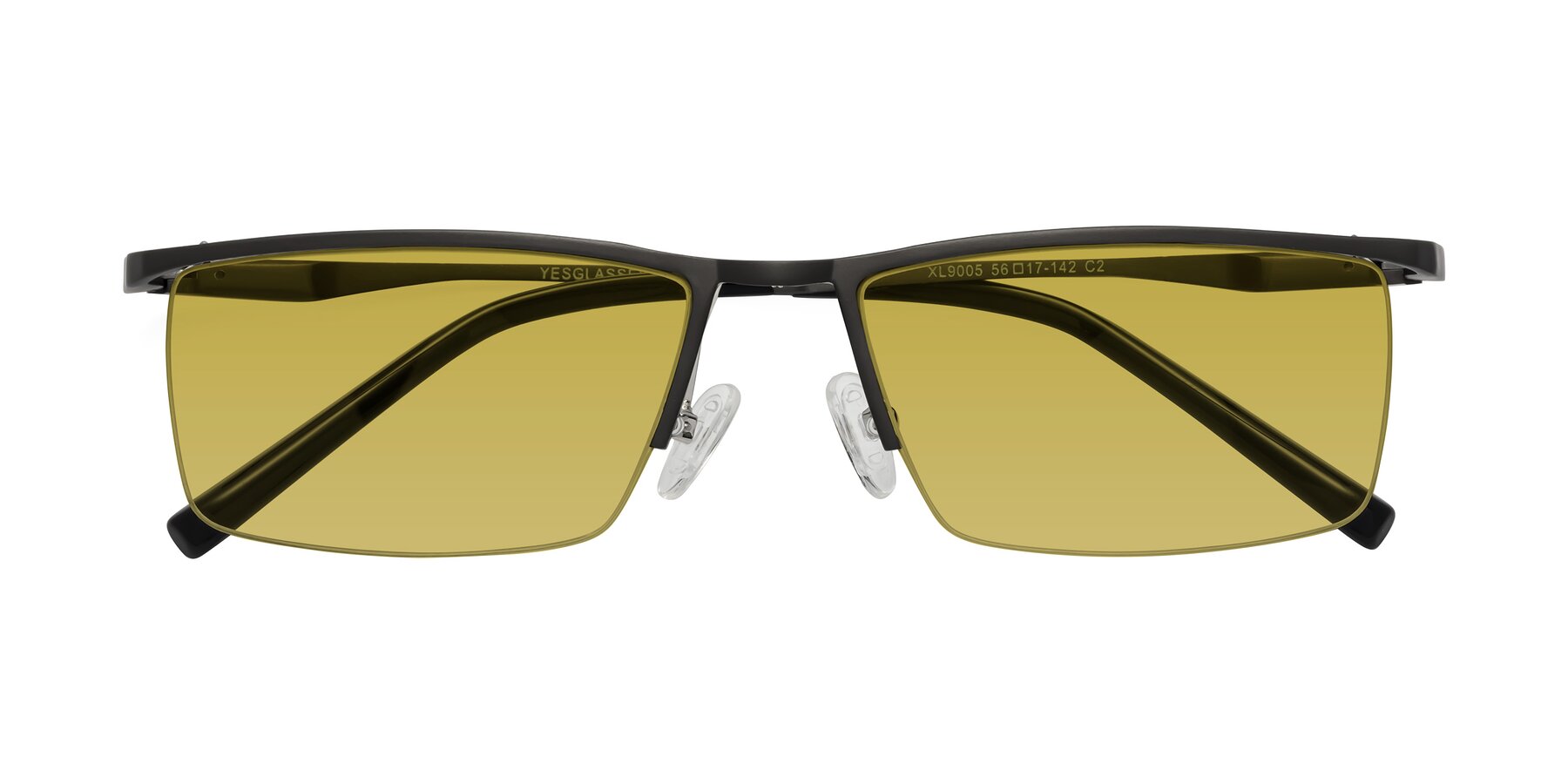 Folded Front of XL9005 in Gunmetal with Champagne Tinted Lenses