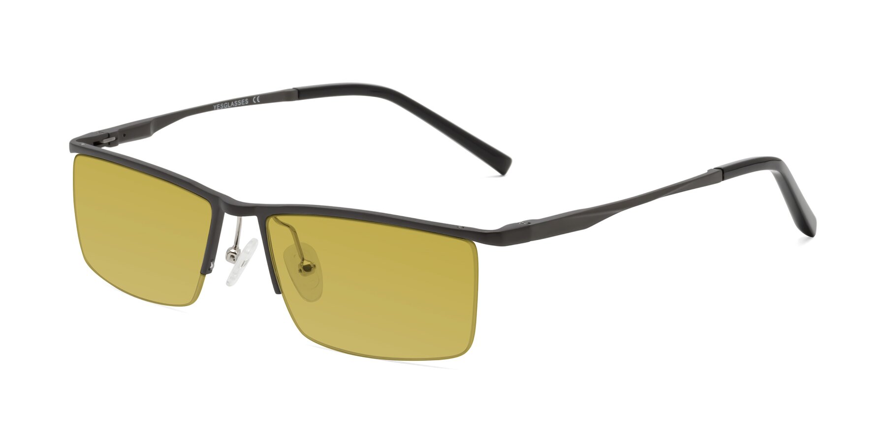 Angle of XL9005 in Gunmetal with Champagne Tinted Lenses