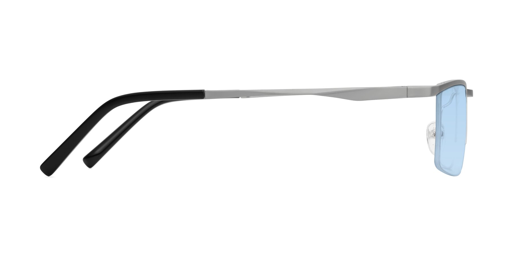 Side of XL9005 in Silver with Light Blue Tinted Lenses